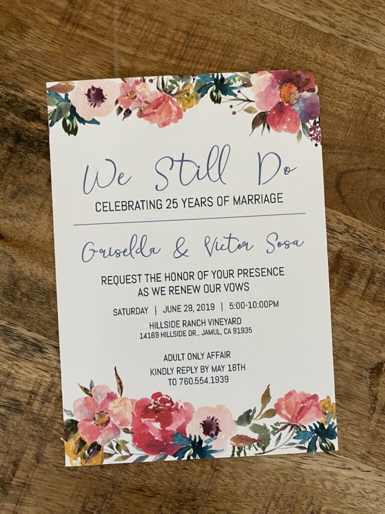 Vow Renewal Invitations