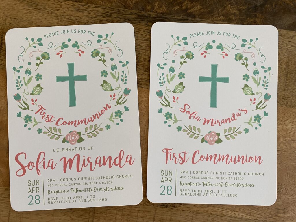 First Communion Invitations